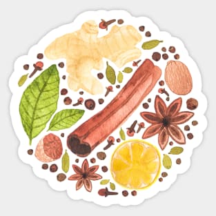 Spices and herbs Sticker